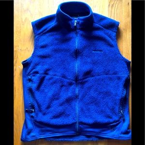 Patagonia Fleece Vest L Blue Lining Polartec